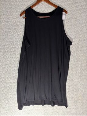 Old Navy Black Women's Sleeveless Muscle Tee Dress Ultralite Go-dry. Activewear